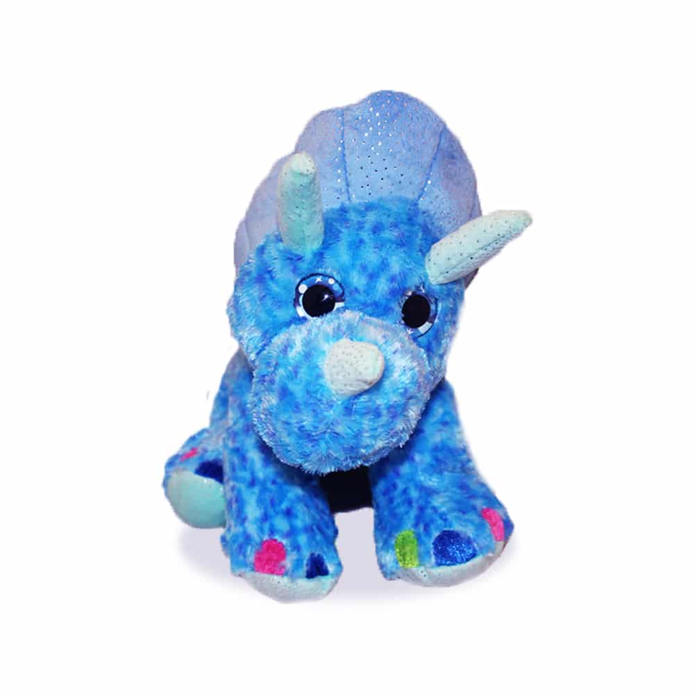 blue triceratops stuffed animal